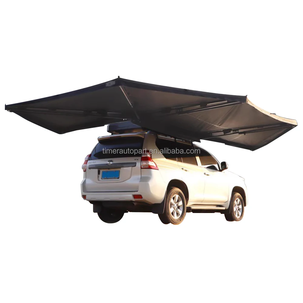 

Boss Aluminium 270 Awning Side Tents With Stove Jack Canopy Shade Fan Car Tent Boneless With Lights Waterproof For Camping