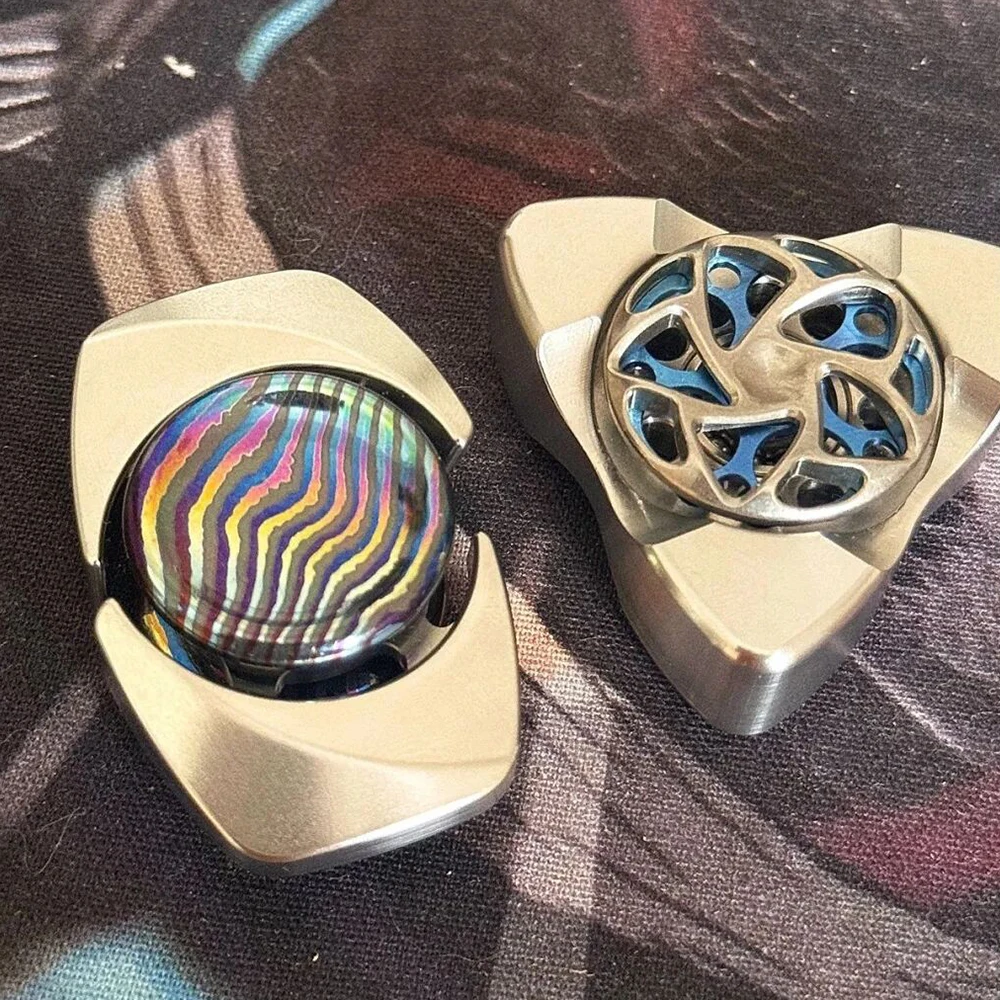 TW EDC YUNSHU Fidget Spinner de dos hojas, juguetes de manipulación para adultos, aparatos para aliviar la ansiedad, accesorios portátiles de oficina