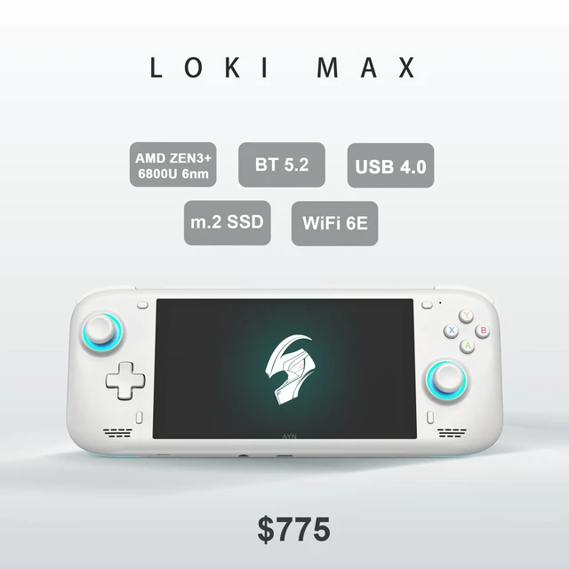 Loki max m.2 ssd anpassbare Retro-Gaming-Handheld-wifi-6 bt 5,2 6 