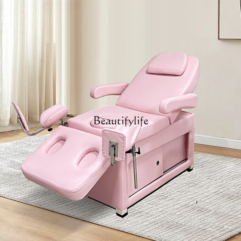 Electric Private Gynecological Examining Table Care Washing Bed