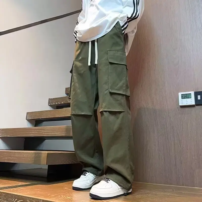 

Spring and Autumn 2025 new casual work pants for boys middle school students high school students teenagers and adults loos