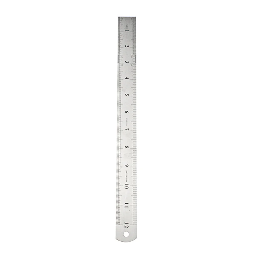 

3Pcs Stainless Steel Ruler 15Cm 20Cm 30Cm Precision Double Scale Measuring Tool for School Office Engineering Straight Edge