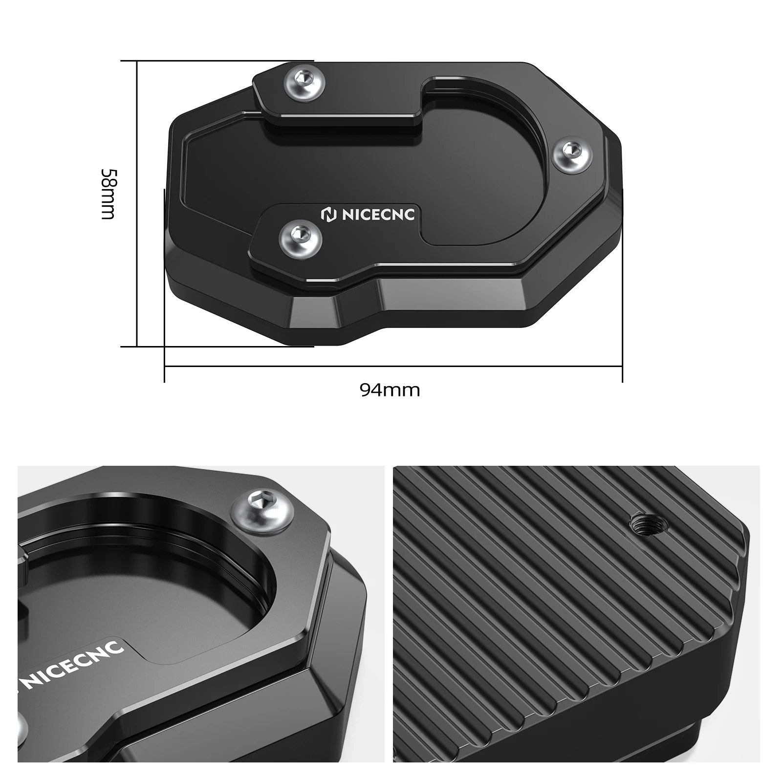 Für Harley Sportster S RH1250S 2021-2024 Ständer Seitenständer Extender Pad RH 1250 S RH1250 S RH 1250S 2021 2022 2023 2024 – Detail 2