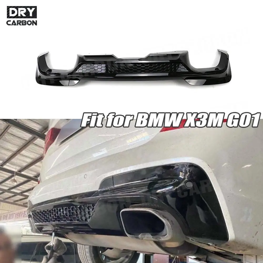 

ABS Car Bodykits Accessories Rear Bumper Diffuser Lip For BMW X3M G01 4 Door 2019 2020 2021 Gloss Black Bumper Guard