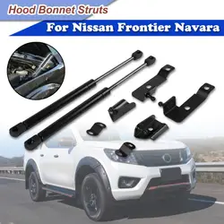 Pair Bonnet Front Hood Gas Spring Struts Lifters Support Holder Set For Nissan Frontier Navara D40 Pathfinder R51 Suzuki Equator