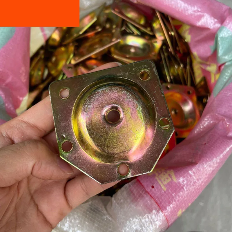 

Furniture Thickened Hardware Fixed Accessories Sofa Table Chair Hexagonal Slant Iron Sheet Wooden Foot Assembly Connection Sheet