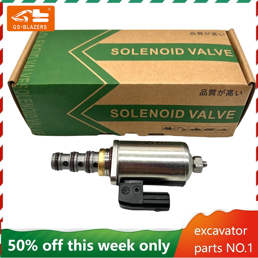 

KDRDE5K-50/30C50-122 12v Solenoid Valve for Kobelco SK200-8 SK250/330/350-8 Excavator parts