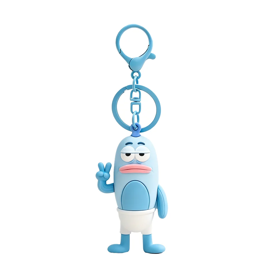 Creative Biqibao Ugly Fish Keychain Biyeyu Series Pendant Car Bag Hanging Decoration Festival Small Gift Wholesale for Girl Toys view 5