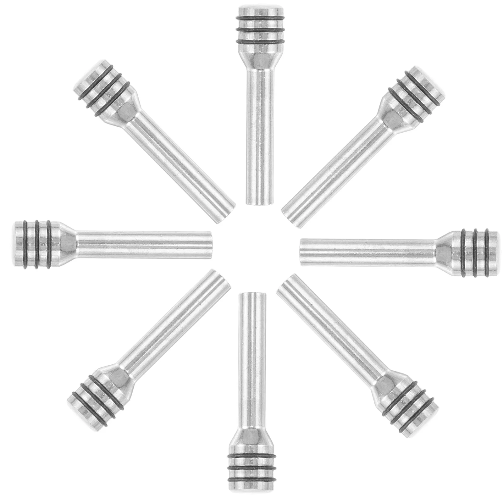 

8 Pcs Diamond-in Car Door Lock Buckle Aluminum Knobs Accessories Pins Alloy Automotive
