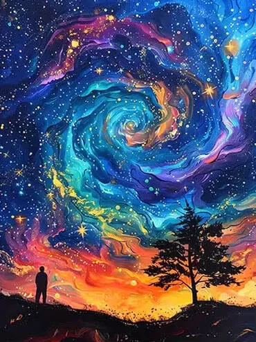 

Jigsaw Puzzles for Adults Starry Sky Landscape Fun Puzzles Focus Enhancement Therapy Meaningful Retirement Gift Home Decor