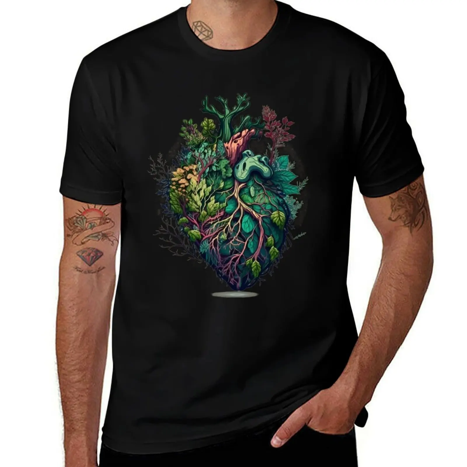 

heart of plants T-Shirt man t shirts for men t shirts for man pack cotton man t shirt cotton T-Shirt