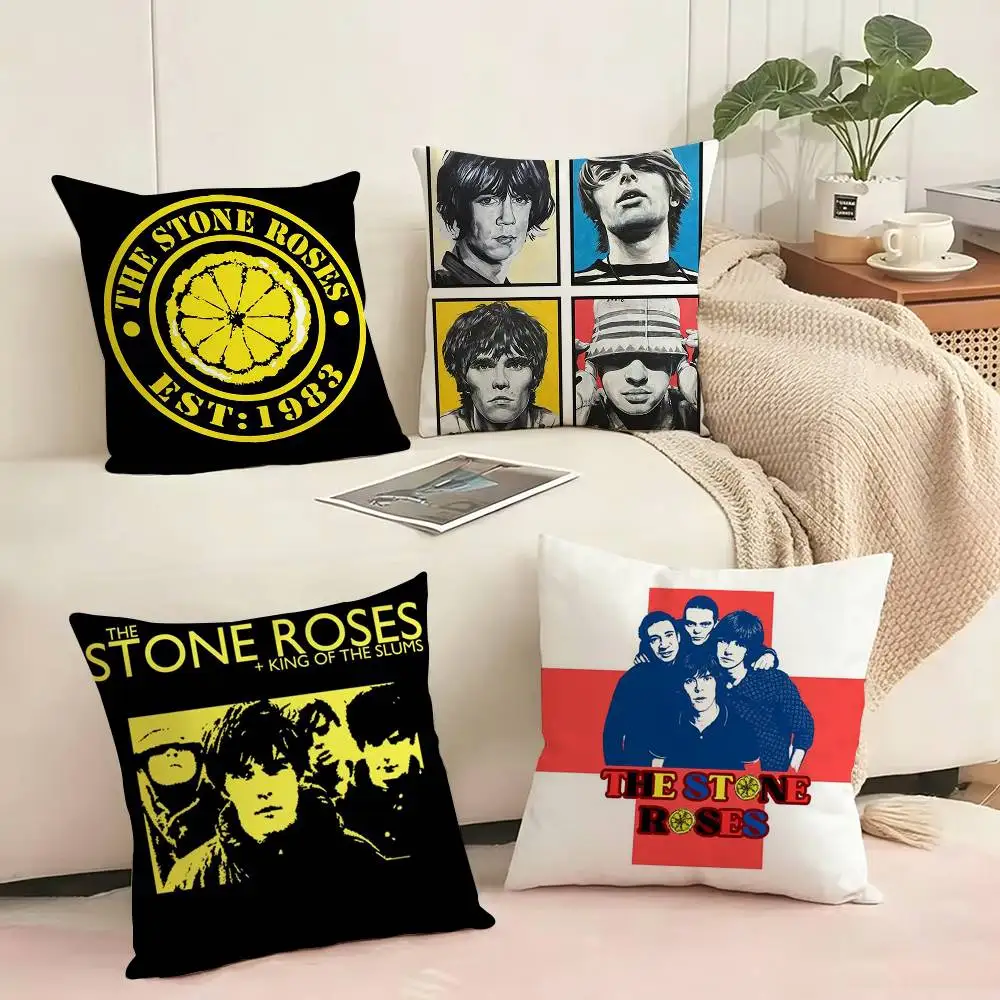 

Rock Singer The Stone Roses Pillow Case Square Double-Sided Sofa Cushion Cover Bedroom Bedside Pillow Gift