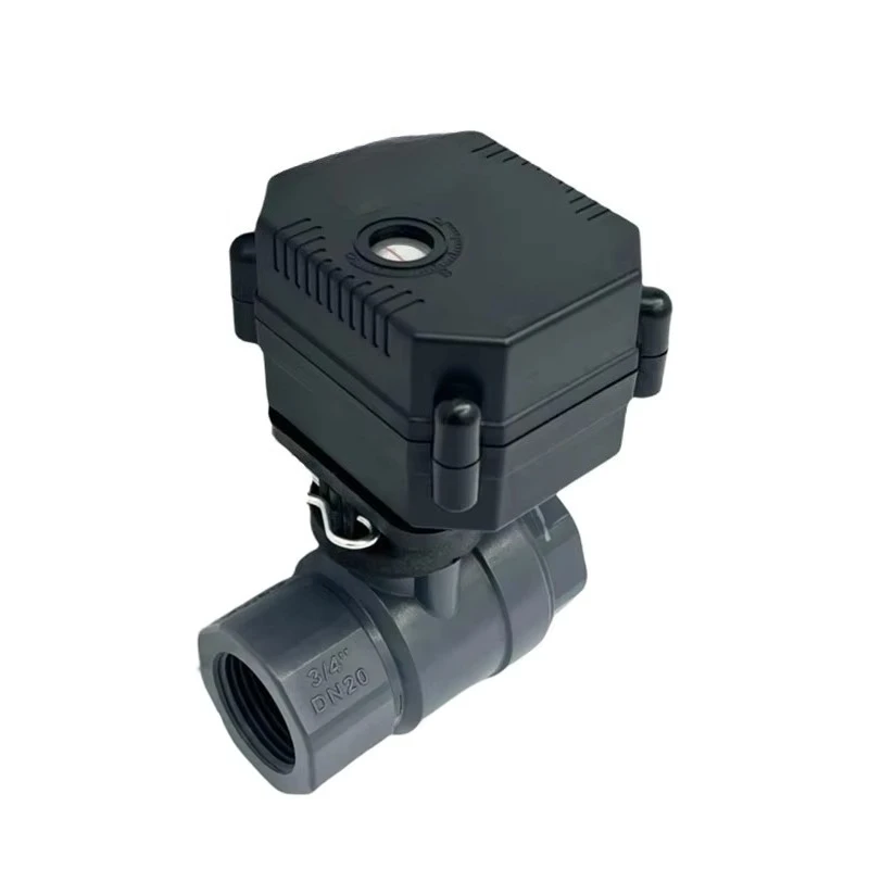 Válvula de bola de cierre de agua de Pvc automática motorizada eléctrica para aislamiento