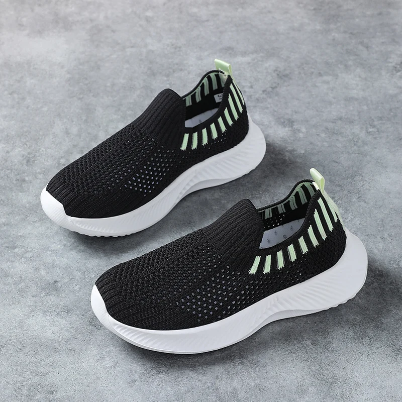 

Kids Boys Breathable Mesh Slip-On Shoes Lightweight Children Socks Sneakers Casual Walking Shoes for Girls Outdoor Tennis