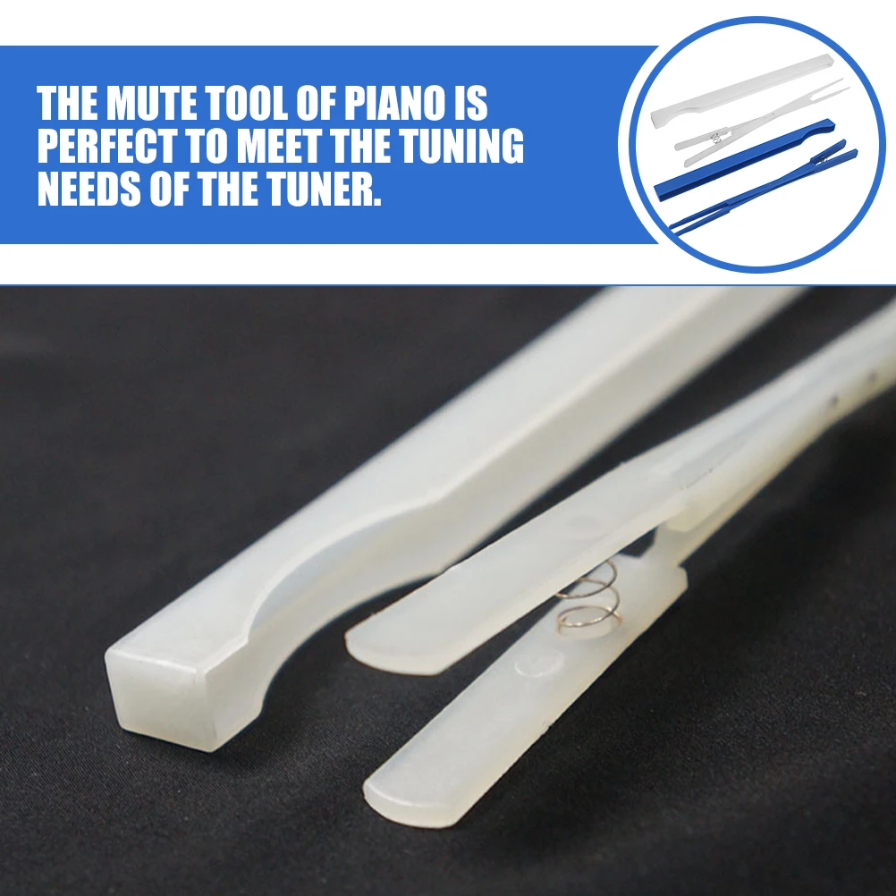 

2 Sets Sound Clip Tuning Mute Tool Nylon Clamp Piano Accessories Repair and Maintenance Material Chargeable
