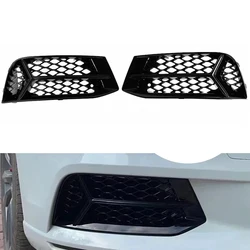 Honeycomb Fog Light Bezel Grill For Audi A3 2017 2018 2019 2020 Car Front Bumper Fog Light Grille Cover