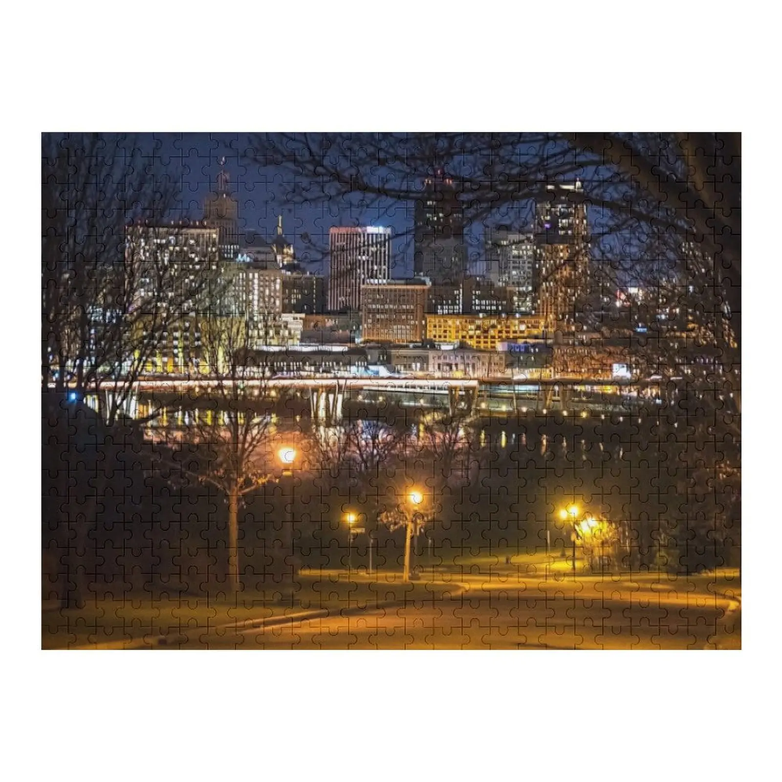 Voando na cidade quebra-cabeça nome personalizado madeira adultos madeira adultos quebra-cabeça