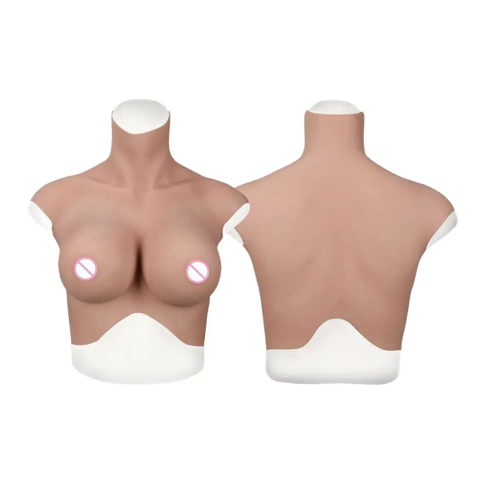 

Cotton Filling Fake Boobs Artificial Silicone Breast Form Bodysuit For Crossdresser Cosplay Shemale Sissy Ladyboy Transvestite