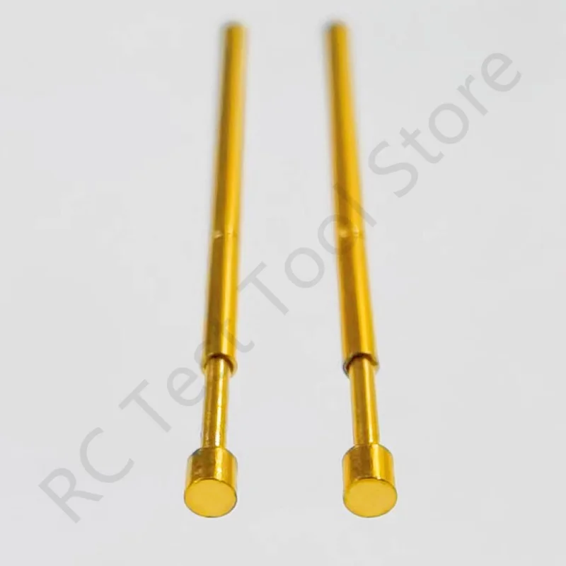 100PCS PA50-G2 Spring Test Probe PA50-G Test Pin Test Tool 16.55mm Dia0.68mm Gold Needle Tip Dia 0.9mm Pogo Pin P50-G P50-G2