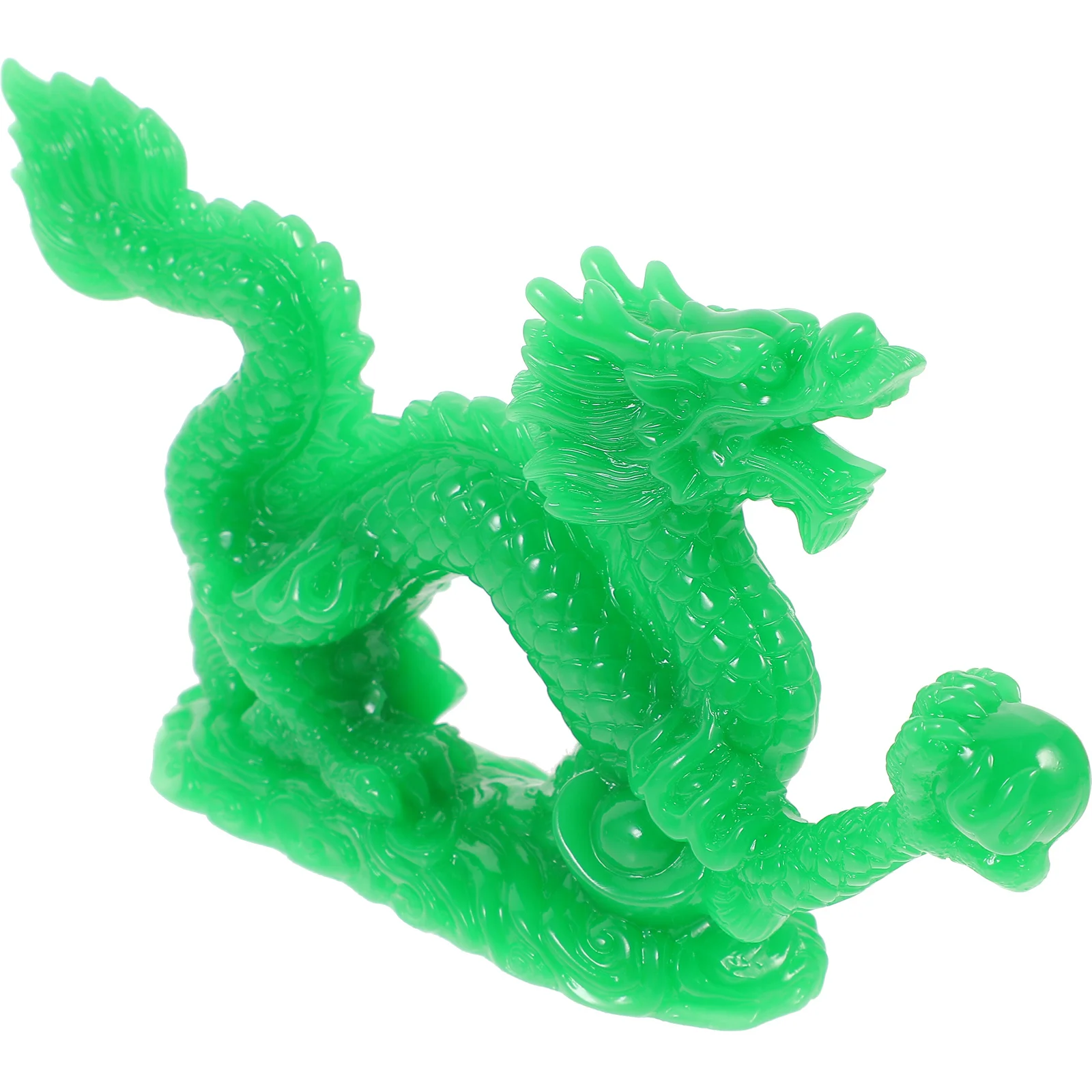 

Vivid Chinese Dragon Sculpture Ornament Premium Material Long Term Use Office Adornment Dragon Statue Resin Craft