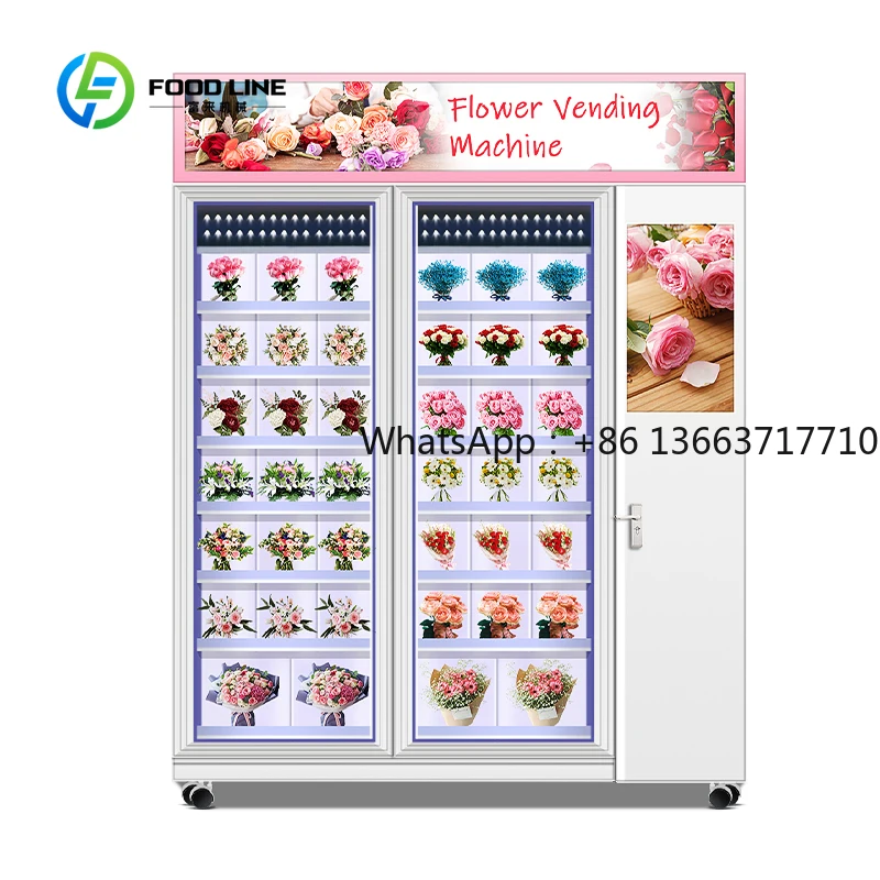 Elegant Design Flower Vending Machine SDK Customized with Cooler and Humidifier Vending Machine Supplier for Fresh Flowers