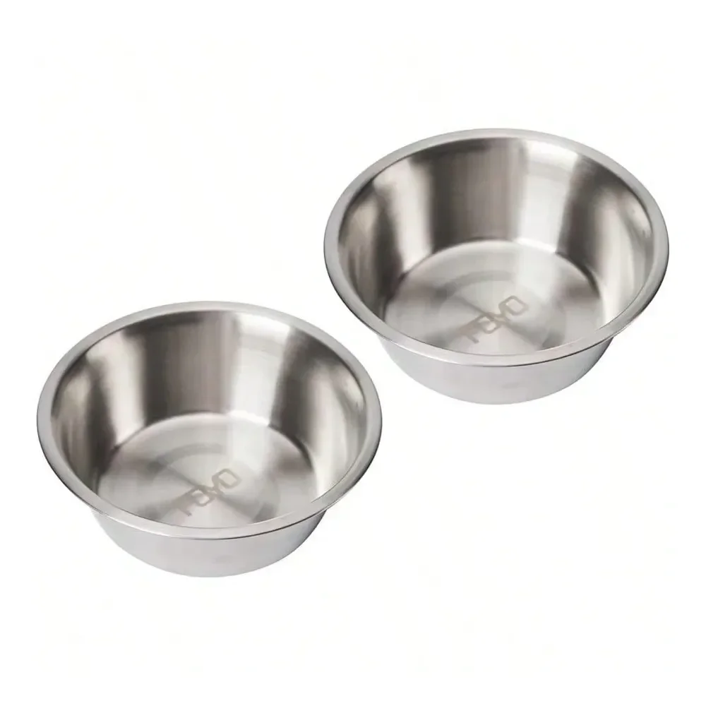 

Dog Supplies Dogs Accessories Steel Pet Bowls Set Cat And Dog Small Bowls 12 OZ Food And Water Dishes Set Of 2