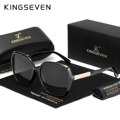 KINGSEVEN para dama gafas de sol polarizadas para mujer gafas de sol de lujo Lentes protección ocular gafas de sol clásicas