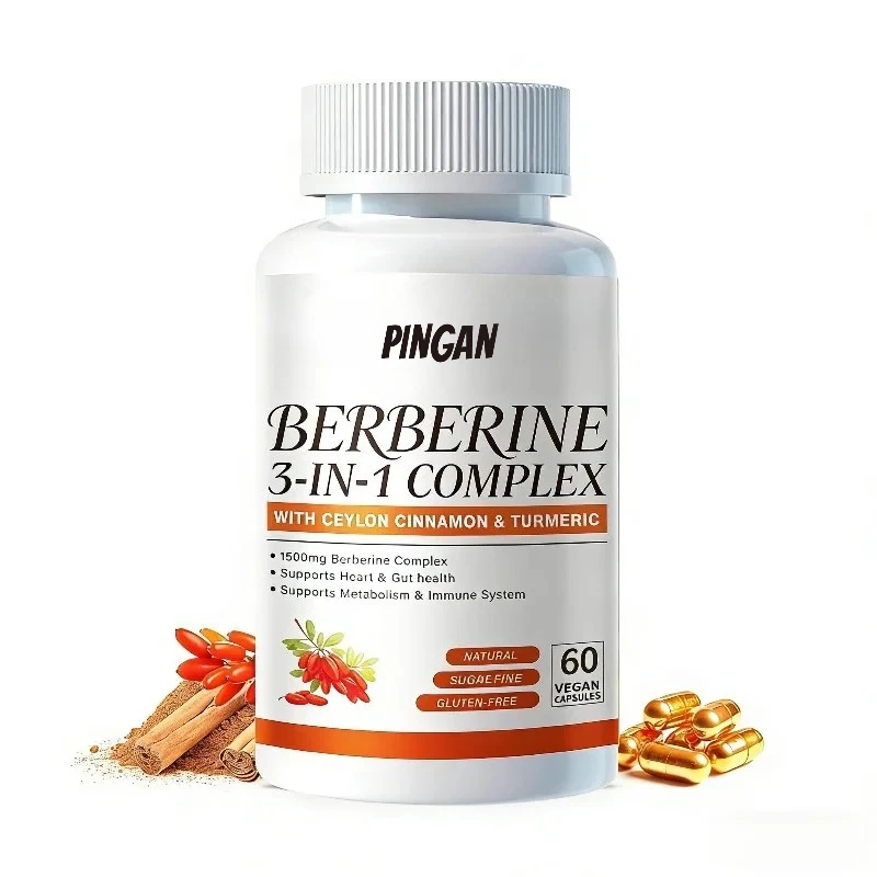 

Berberine 1500mg Per Serving Contains Pure Ceylon Cinnamon Metabolic Health Support -60 Capsules