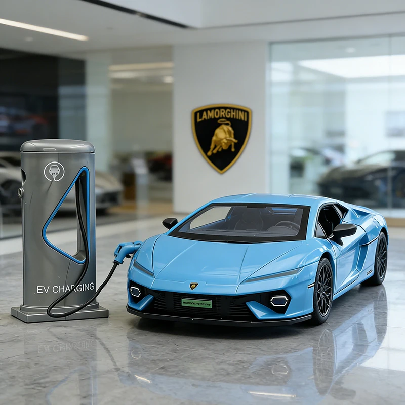 

NEW 1:32 Lamborghini Temerario Supercar Alloy Car Model Sound and Light Children's Toy Collectibles Birthday gift