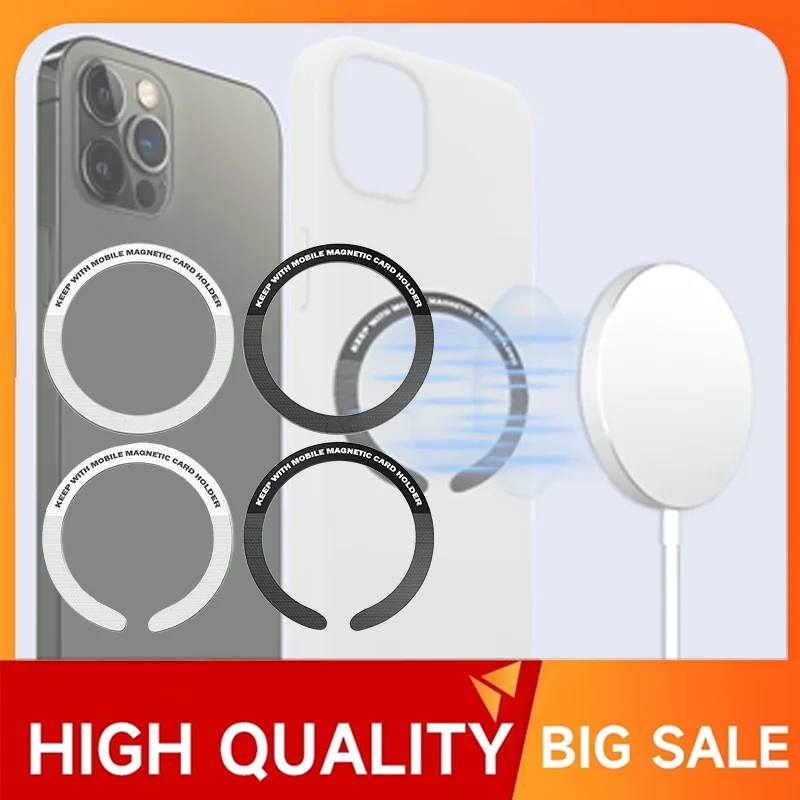 

Ring Holder Plate For Magsafe Magnetic Phone Stand Wireless Charger For iphone 12-14 Universal Metal Sticker Magnet Holder Plate