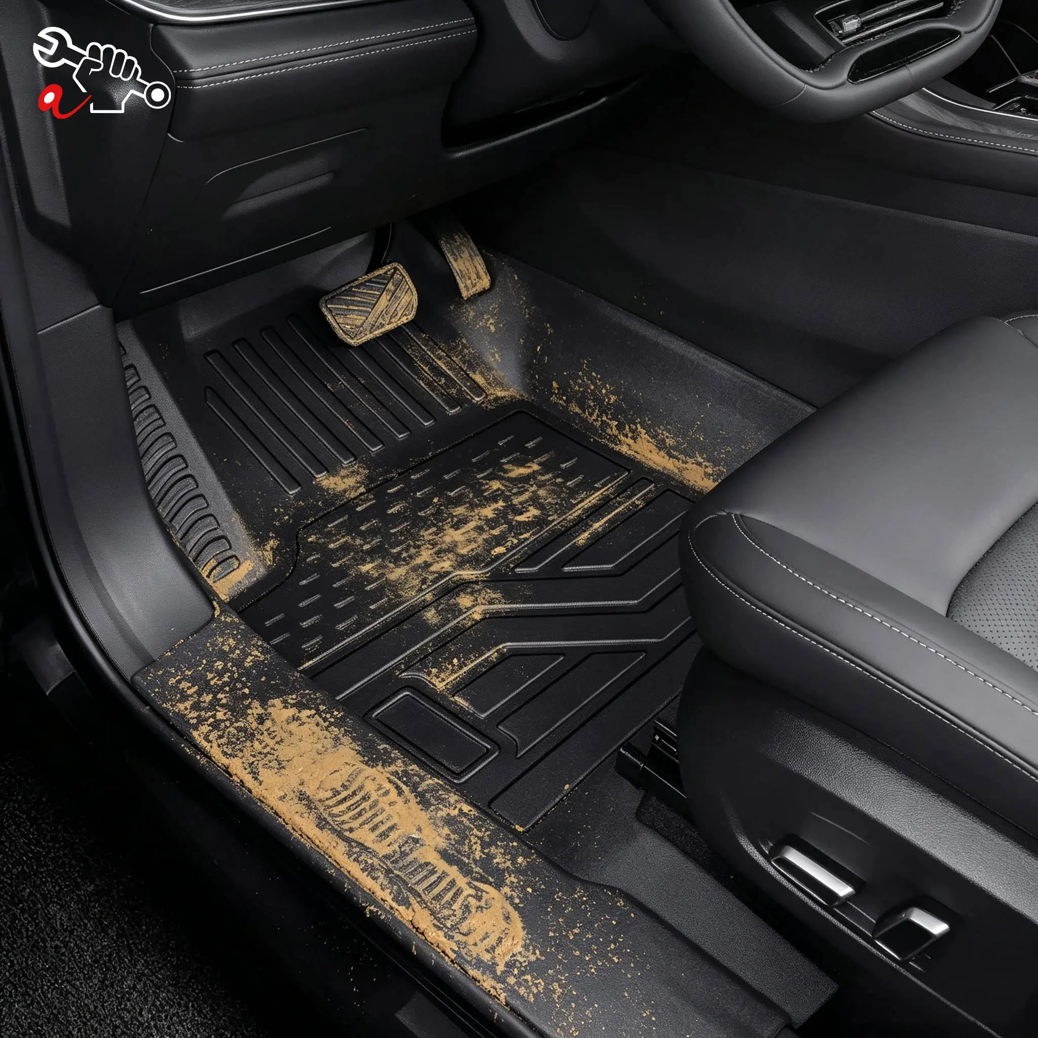 Left-Hand Drive Car Custom Fit Floor Mat For SERES LanDian E5 PLUS 2023-2026 Waterproof Odorless Durable Full Coverage Floor Mat