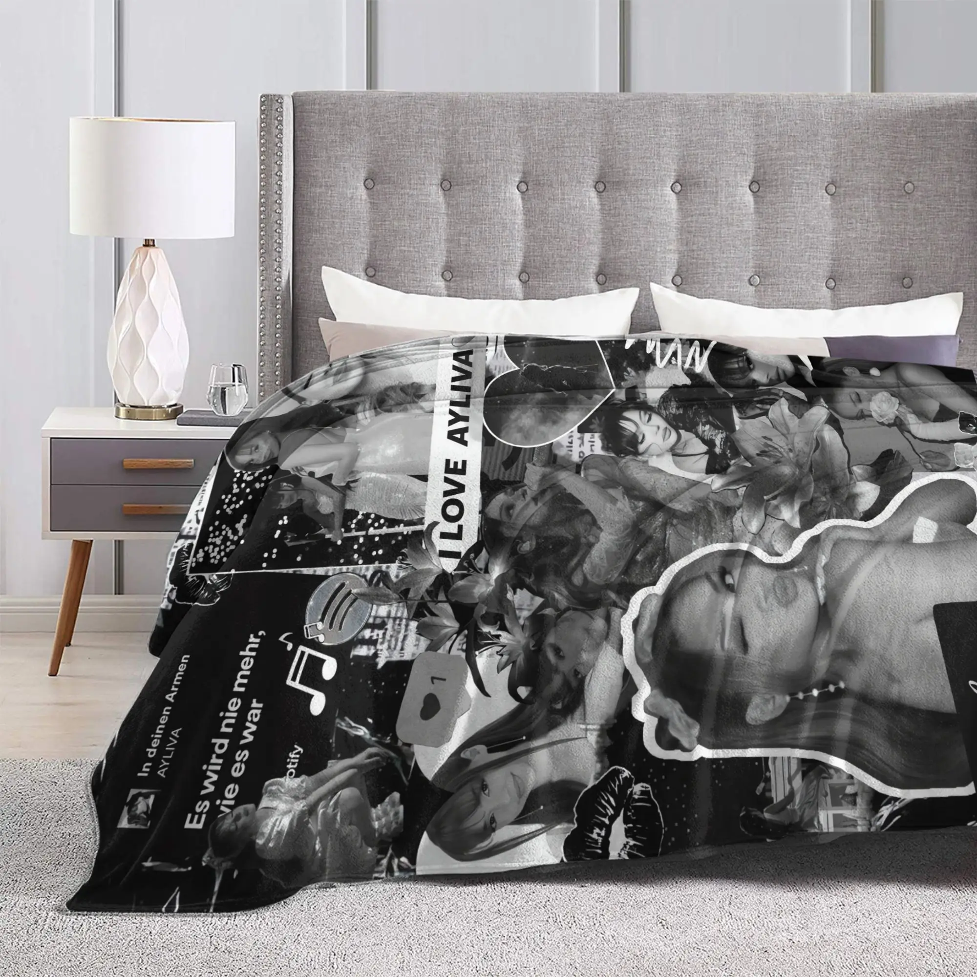 Super Soft BlanketKids Adult Travel Ayliva Singer Tour 2025 Throw Blanket  Flannel Bedspread For Outdoor Graphic Sofa Bed Cover