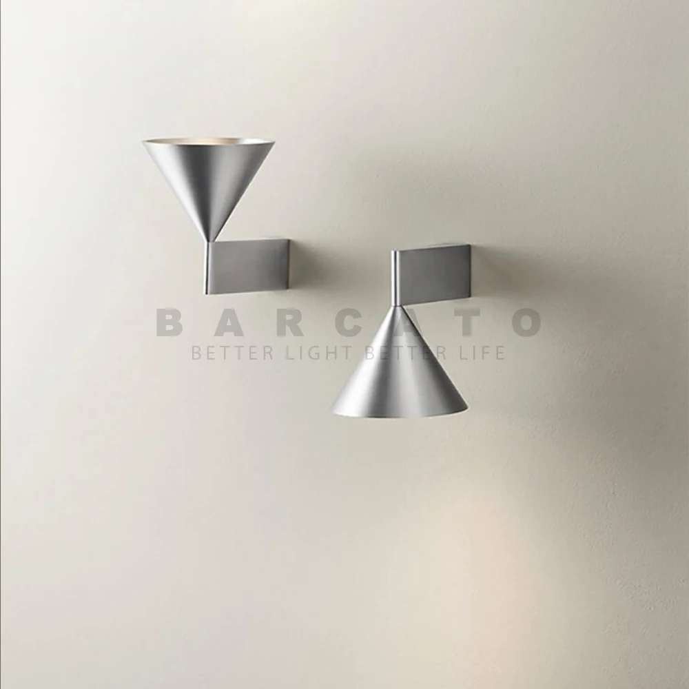 Interior Wall Lights Home Decorations Cone Small 7W LED Wall Lamp Geometry Wall Mirrors Lighting Lamps Living Room Light Fixture