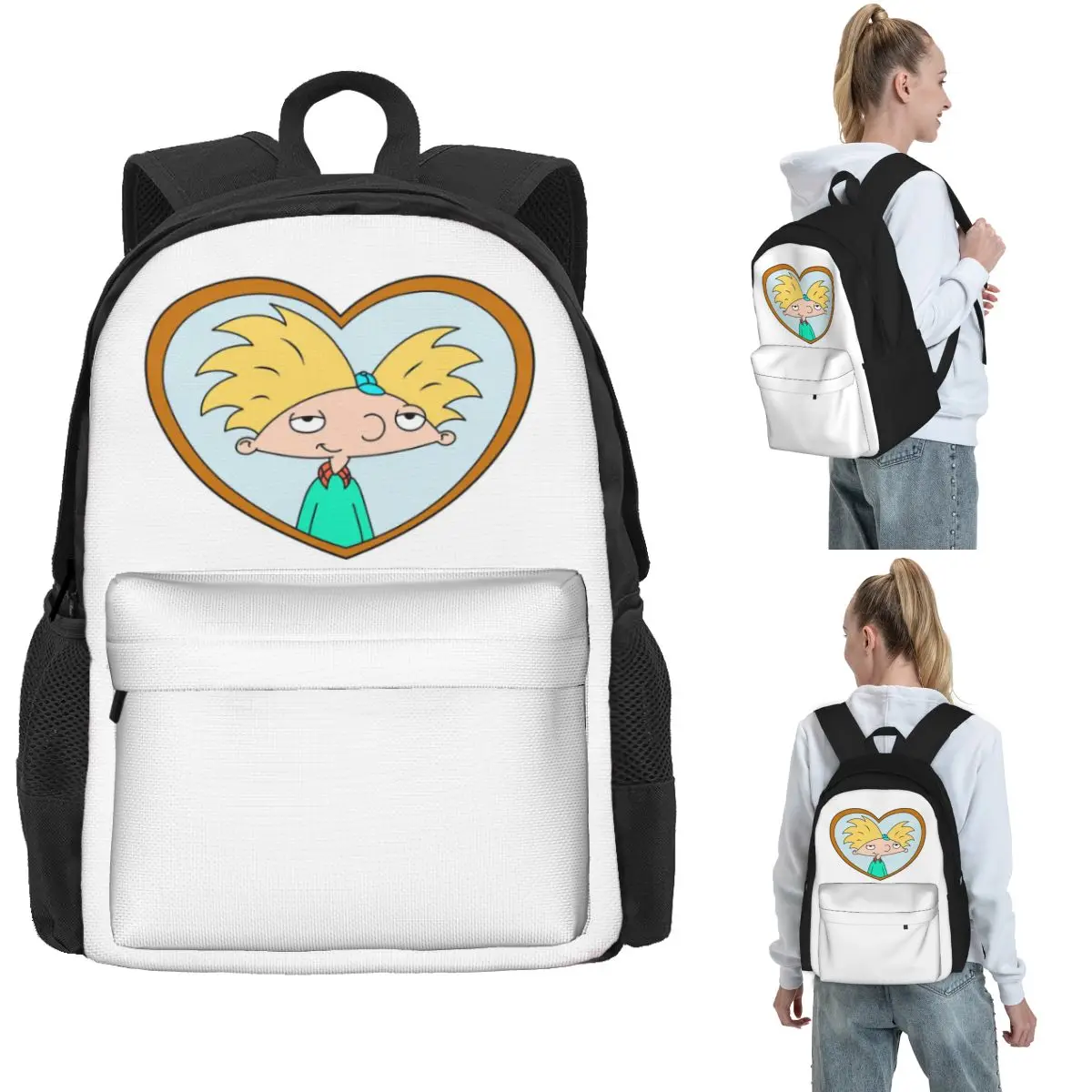 

Helga's Locket Backpack Hot Sale Daypack Large Capacity Kids BookBag School Bag Shoulder Bags for Men Women