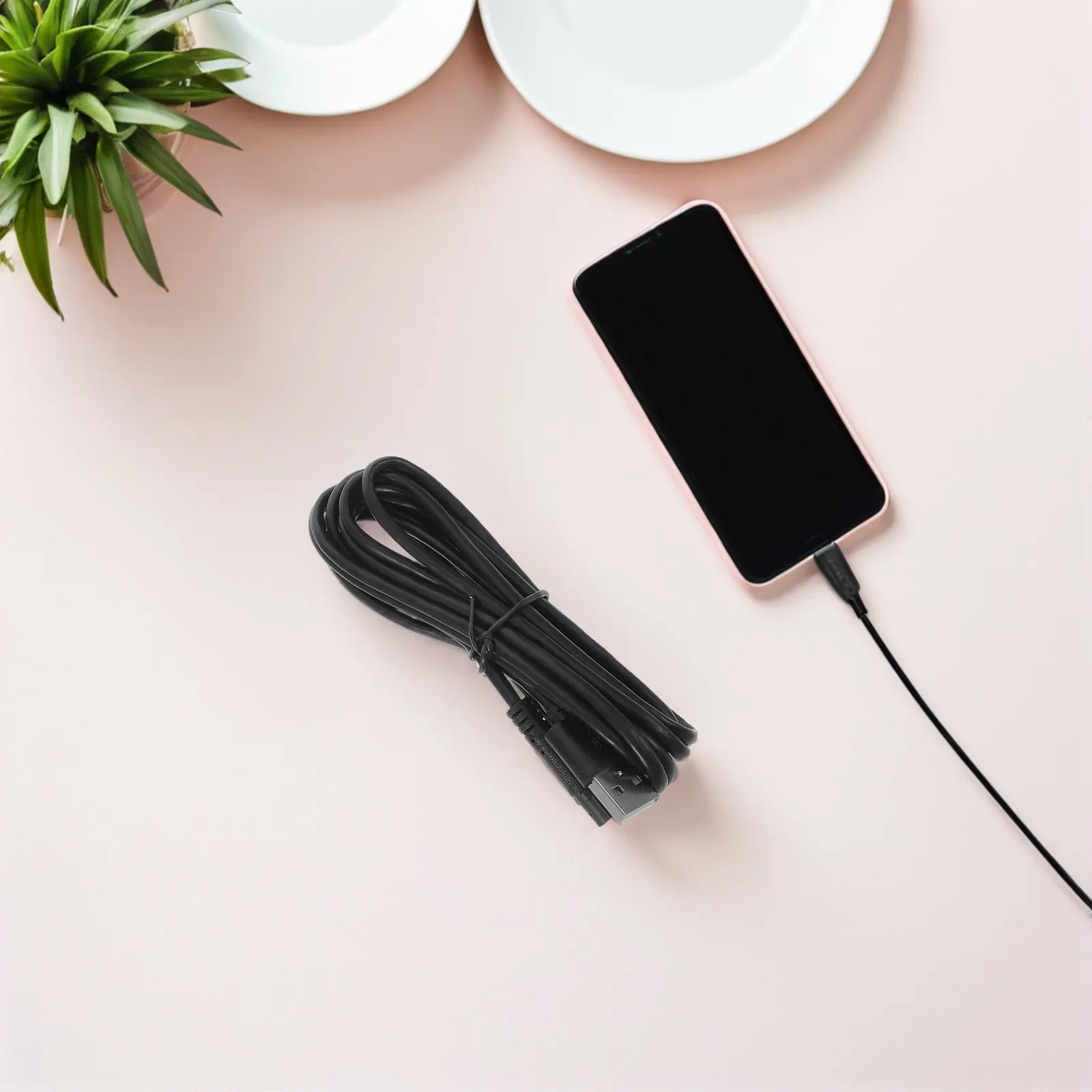 Driving Recorder USB Cable 5 Core Dash Cord for Car Navigation Systems Wear Resistant Oxidation Proof Charging