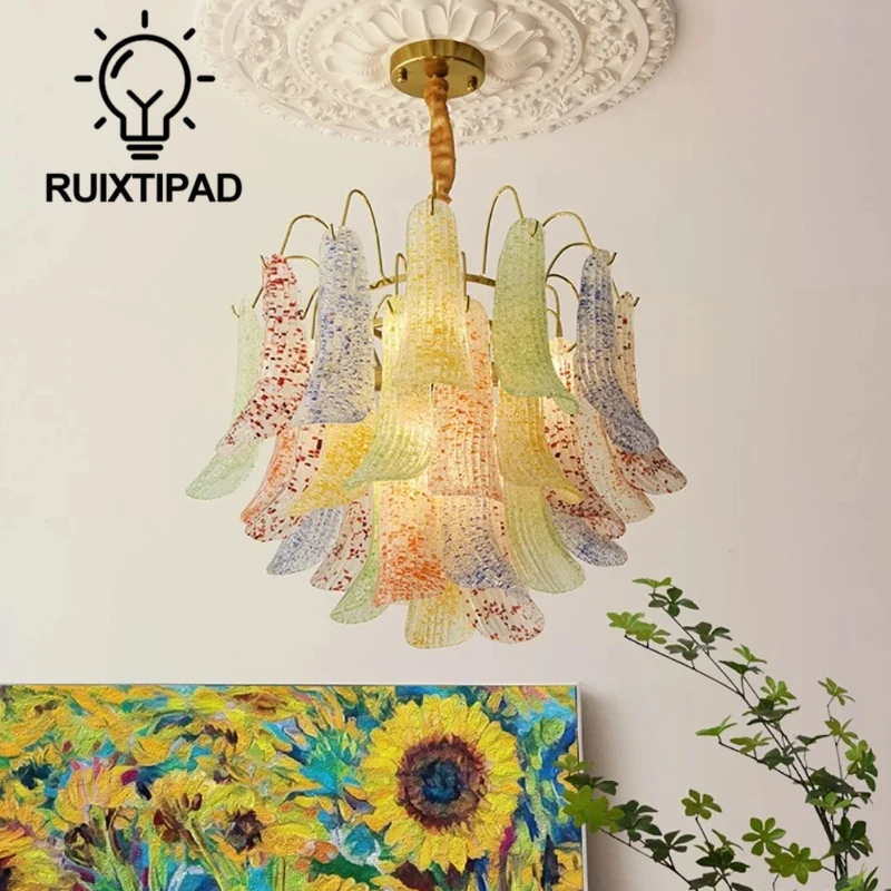 

Art Glass Chandelier Light Freedom for Living Room Exhibition Hall Home Decor Modern Design Glass Pendant Lamp Indoor Lighting