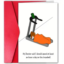 1 funny birthday card with interesting text and humorous graphics. Perfect gift for family, colleagues, friends, besties.