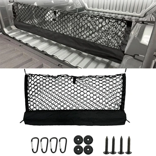 Red de carga para cama de camión y coche, red de carga elástica de tela para camión, red para maletero trasero de coche, malla de almacenamiento elástica para equipaje, 90x4 0/110x40cm