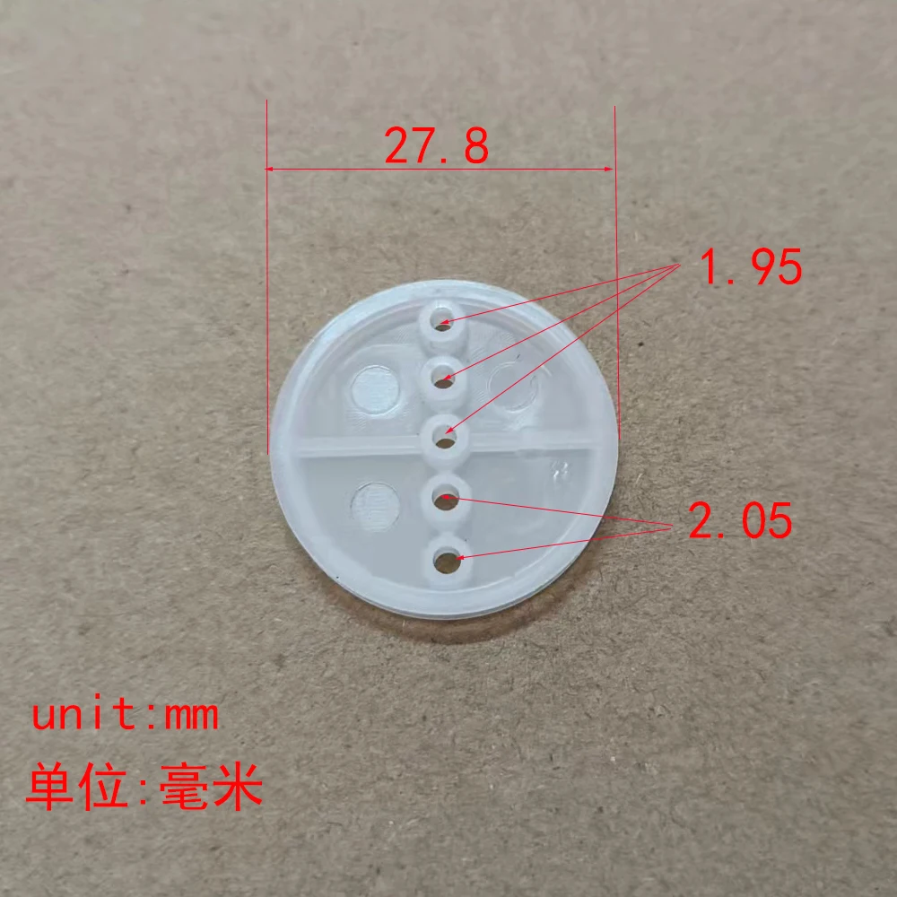 10/100pcs 2x28mm 5 hole soft plastic pulley diy toy parts model accessories for rc car robot ship plane kids toys for boys