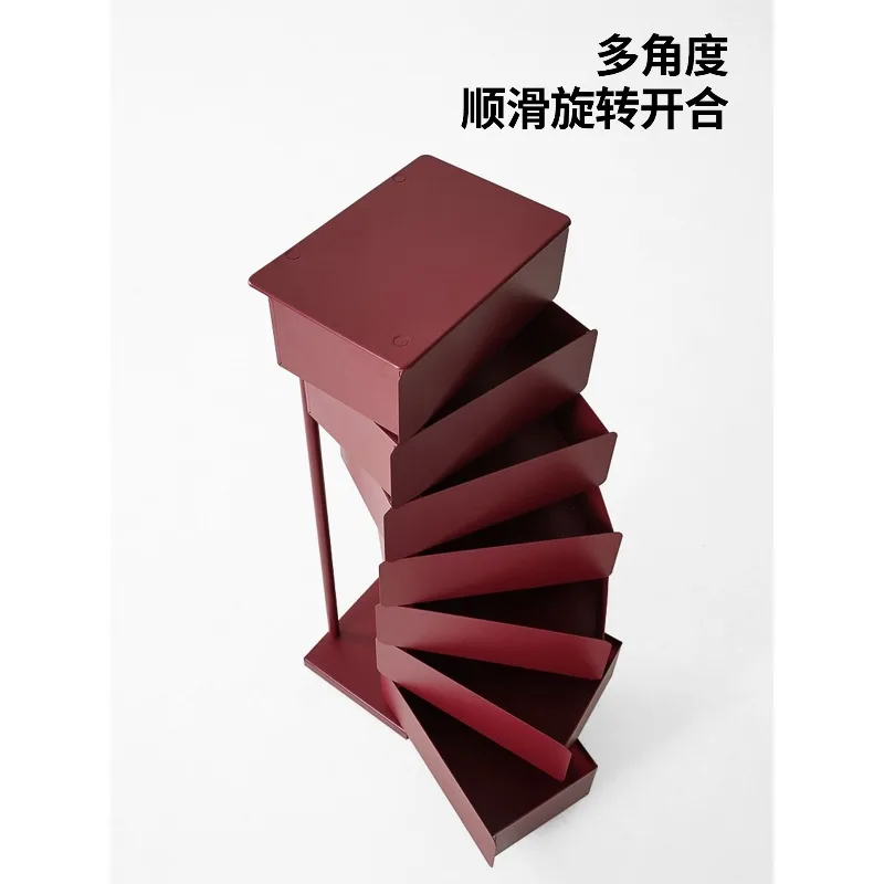 Modern minimalist multi-layer rotating drawer cabinet, multi-functional storage cabinet