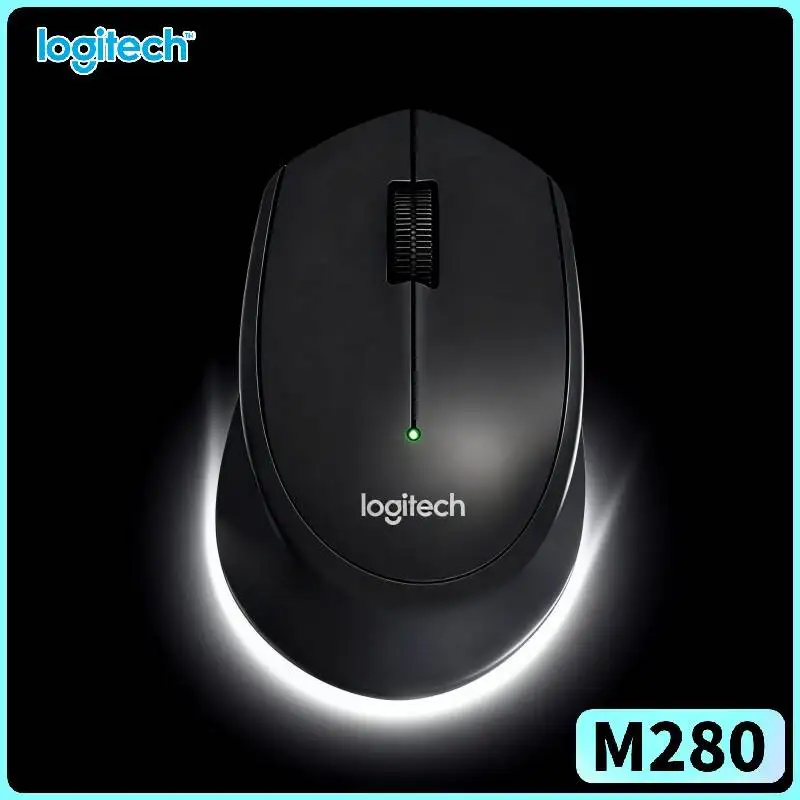 Logitech M280 Wireless Optical Mouse Anti-Dust Sealed Sensor 2.4GHz 1000 DPI Smooth Cursor Glide for Mac Laptop Windows