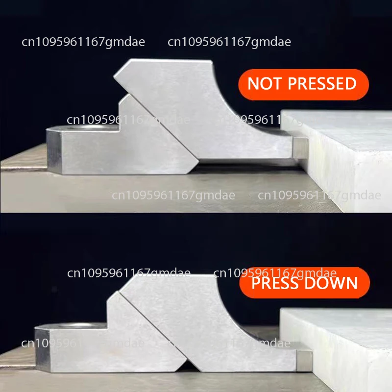 Processing one-way heavy toad clamp side positioning quality assurance