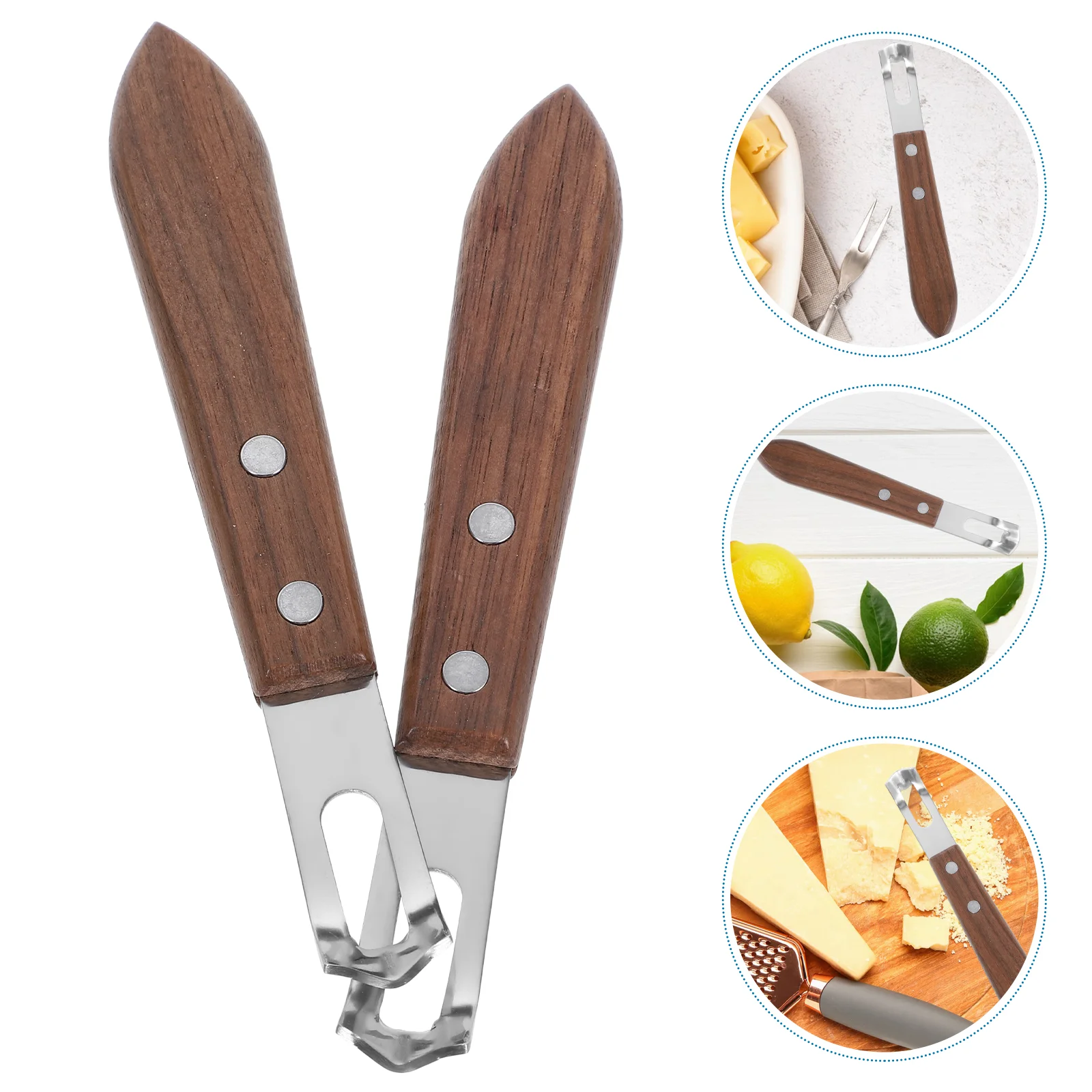 

2 Pcs Cheese Grater Grinder Stainless Steel Fruit Vegetable Kitchen Lemon Zester Slicer Washable Cutting Tool