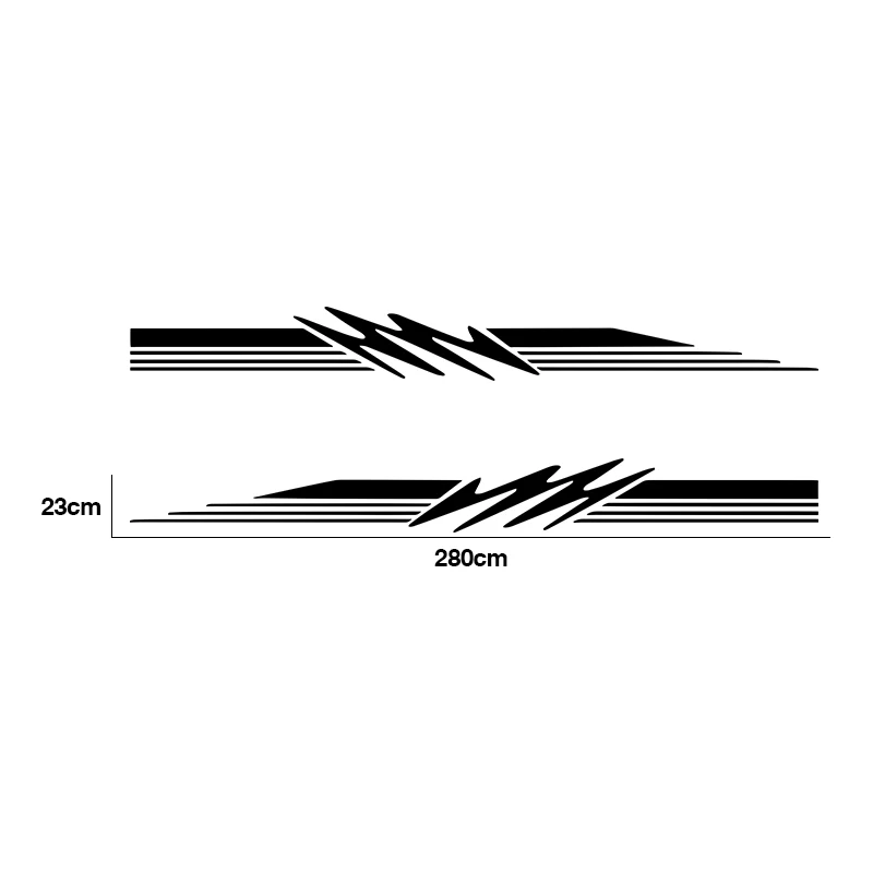 

1 set striped caravan RV side door body stripe graphic sticker decal DIY camping trailer boat decoration vinyl car accessories