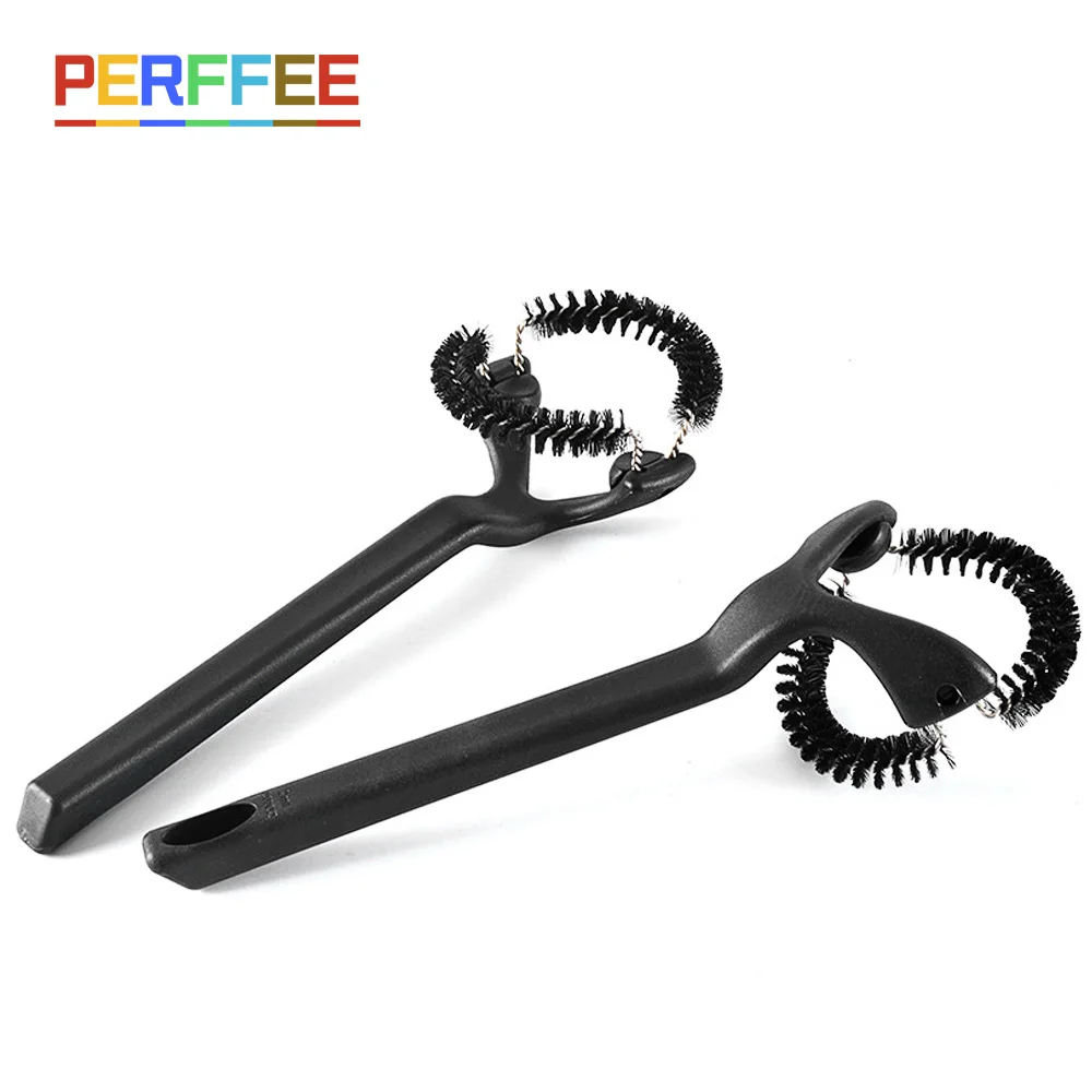 

51/58mm Espresso Coffee Machine Cleaning Brush Replaceable Head Coffee Maker Cafe Grinder Cleaner Brewing Head Cleaning Tool