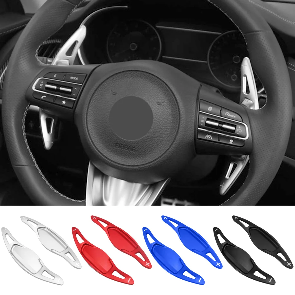 Steering Wheel Gear Shift Paddles Extension Shifter For KIA Soul EV e-Soul SK3 Stinger CK GT Line 2019-2024 Car Accessories