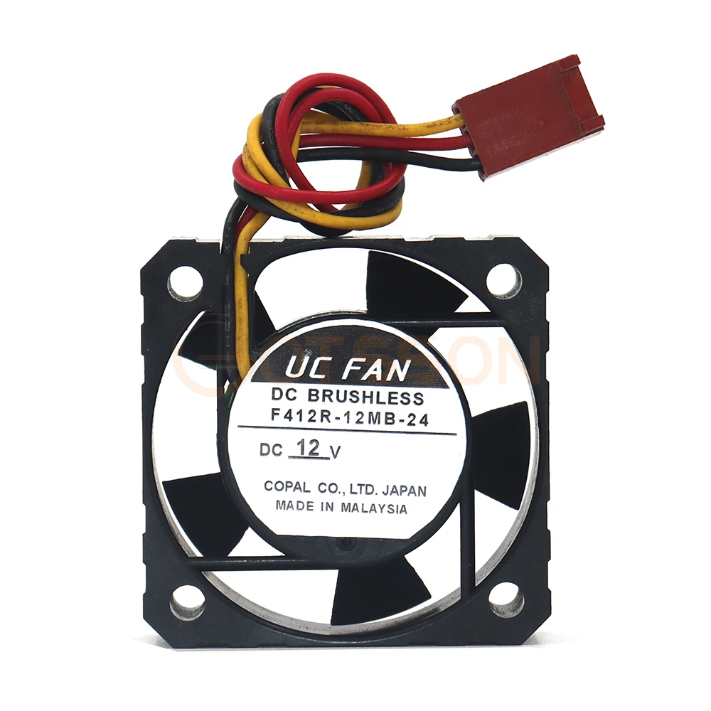 Original UC FAN 4012 4CM F412R-12MB-24 DC12V CPU power 3 wires cooling fan