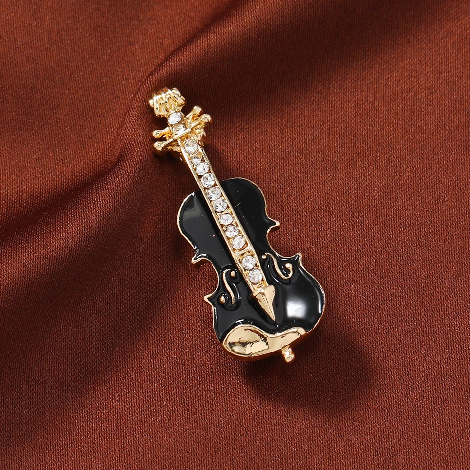 Morkopela hot selling bicycle violin drum set brooches fashion brooch cute pins violin brooch women exquisite enamel scarf pins