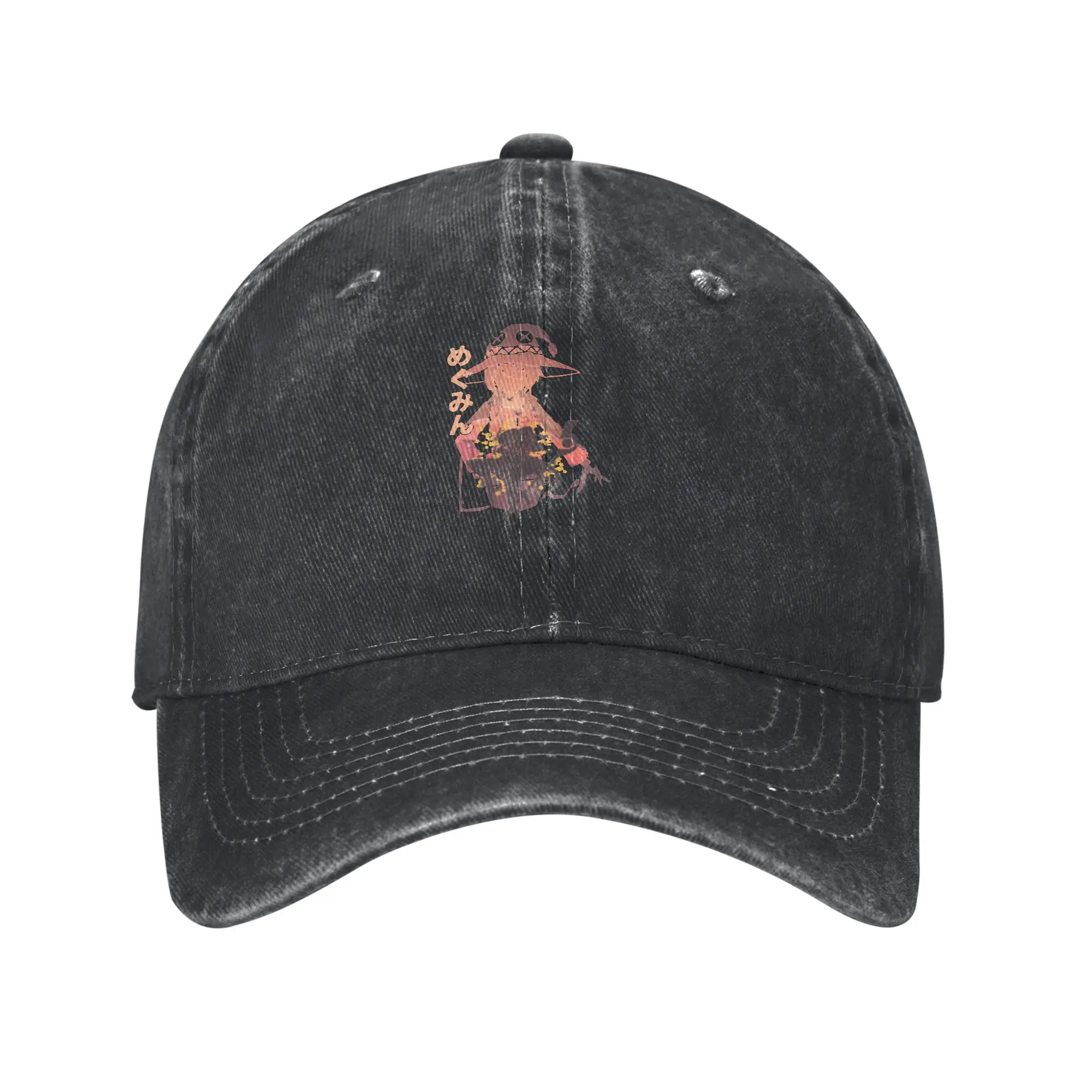Psycho Girl Megumin  393 Fashion Baseball Cap  Casual Men's Summer Cap  Concert Men's Summer Cap