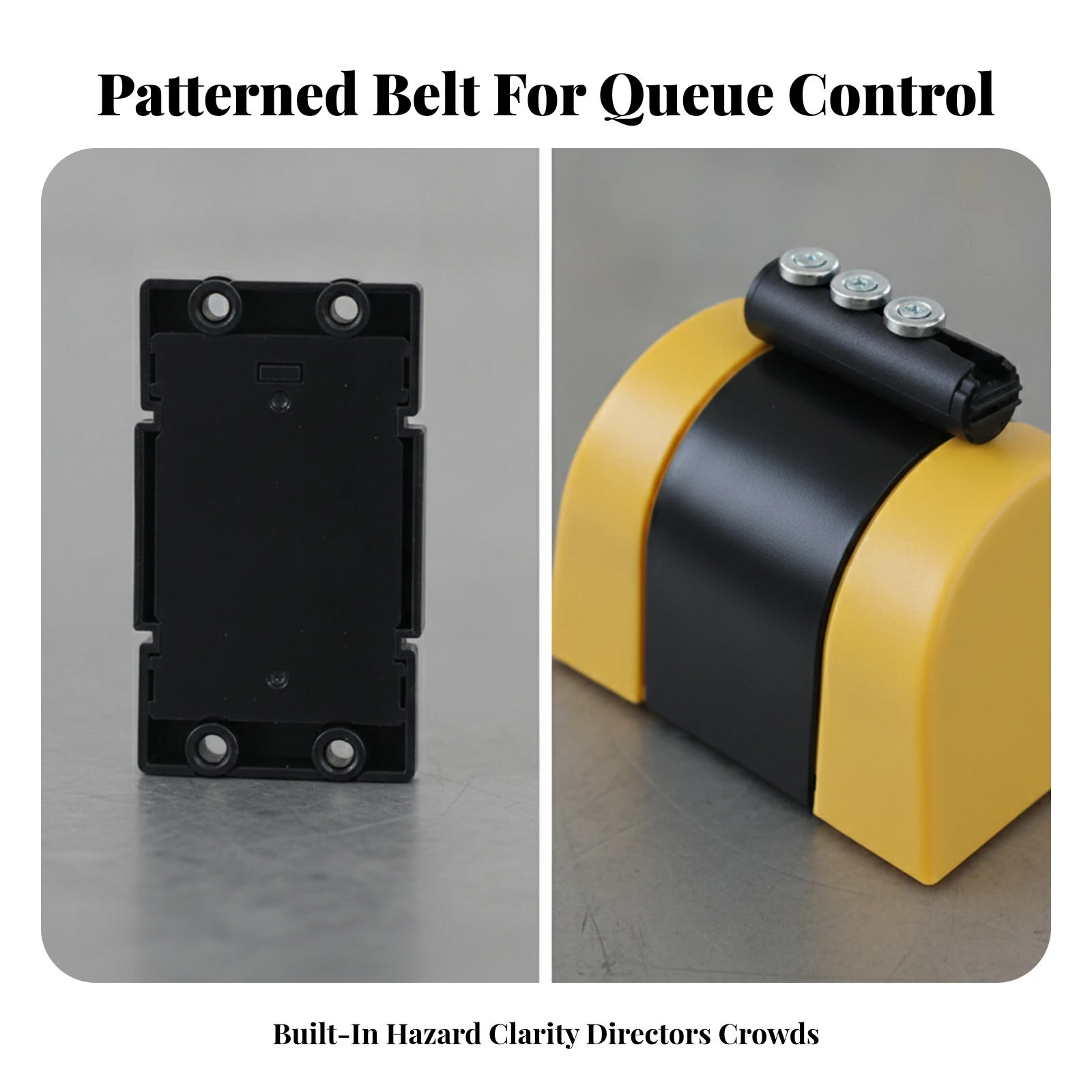 Wall-Mounted Retractable Belt Barrier Compact Wall-Mounted Retractable Barrier Crowd Control Flexible for Businesses, Entrances